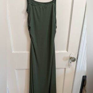 Cider Green Long Sleeve Bell Gown